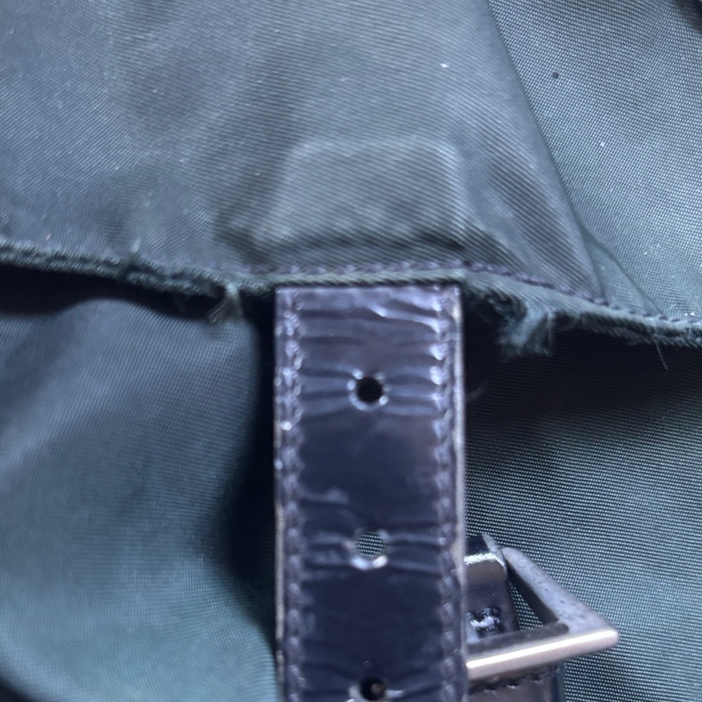 Prada Dark Green Nylon Messenger Bag - Picture 10 of 17